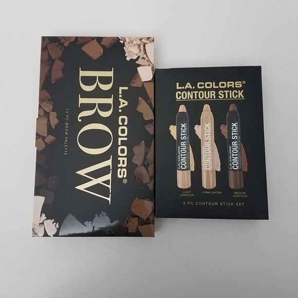 L.A. Colors Other - LA Colors Brow Palette 13 Piece & Contour 3 Sticks
